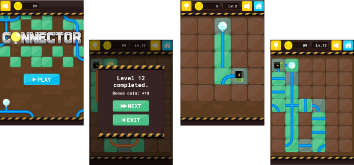 Connector - HTML5 Puzzle Game (Phaser 3) - 1