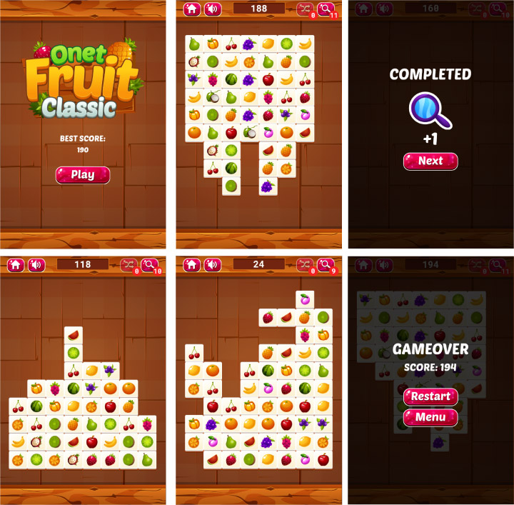 Onet- HTML5 Puzzle Game (Phaser 3) - 1