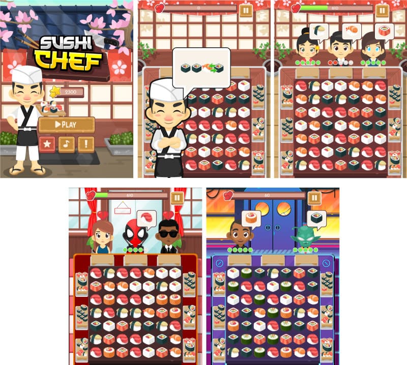 Sushi Chef - Jeu HTML5 (Phase 3) - 1